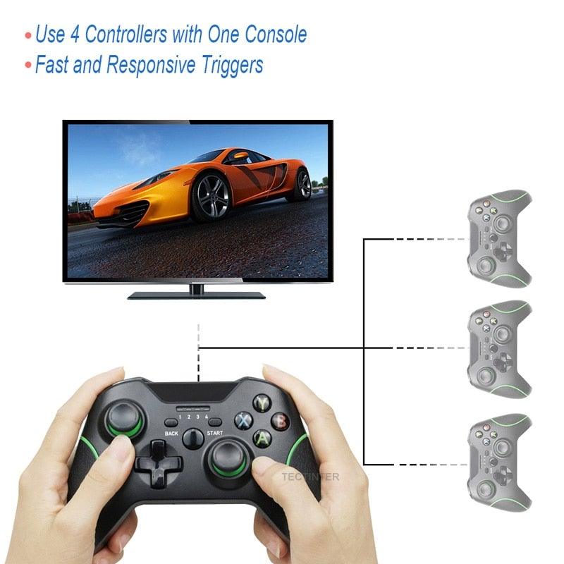 Best Quality Black 2.4G Wireless Joystick Gamepad Controller Compatible With Pc Smartphones Tablets Laptops Monitors Stevvex