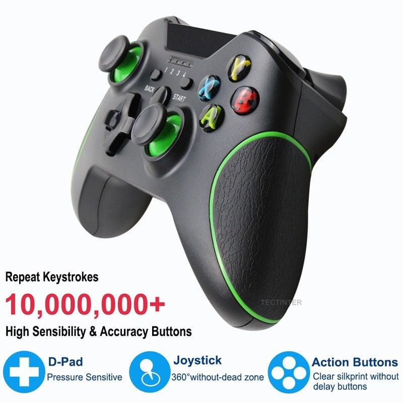 Best Quality Black 2.4G Wireless Joystick Gamepad Controller Compatible With Pc Smartphones Tablets Laptops Monitors Stevvex