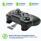 Best Quality Black 2.4G Wireless Joystick Gamepad Controller Compatible With Pc Smartphones Tablets Laptops Monitors Stevvex