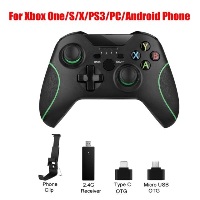 Best Quality Black 2.4G Wireless Joystick Gamepad Controller Compatible With Pc Smartphones Tablets Laptops Monitors Stevvex