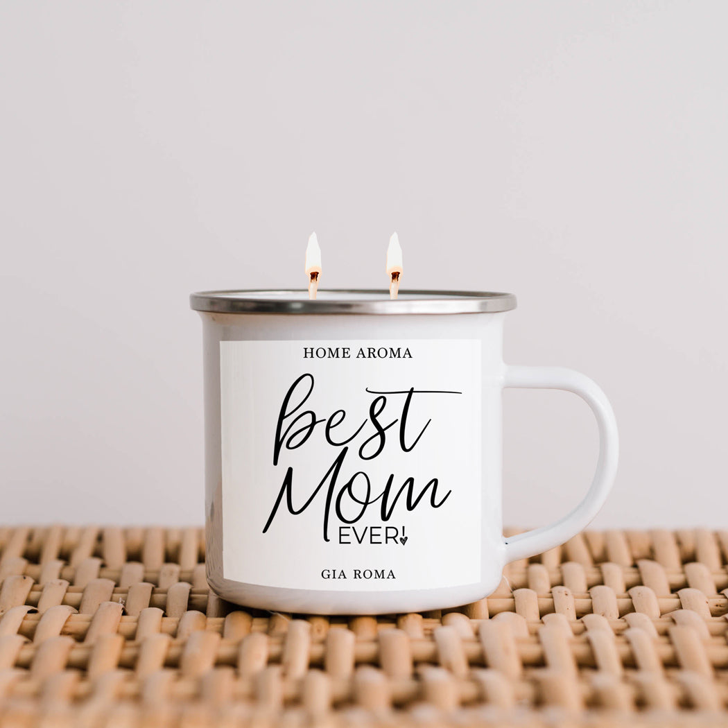 Mothers Day Candle Mug 16oz Reusable Metal Candle Soy Gift BandsCo Straps