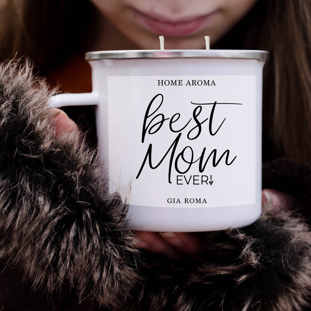 Mothers Day Candle Mug 16oz Reusable Metal Candle Soy Gift BandsCo Straps