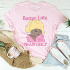 Better Late Than Ugly Kitty Tee Peachy Sunday