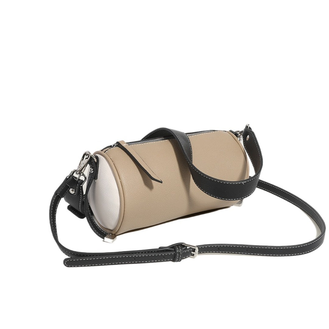 Women's bag simple texture underarm bag, fashionable versatile shoulder crossbody bag, small cylinder bag - SJB-DIAMOND ELITES