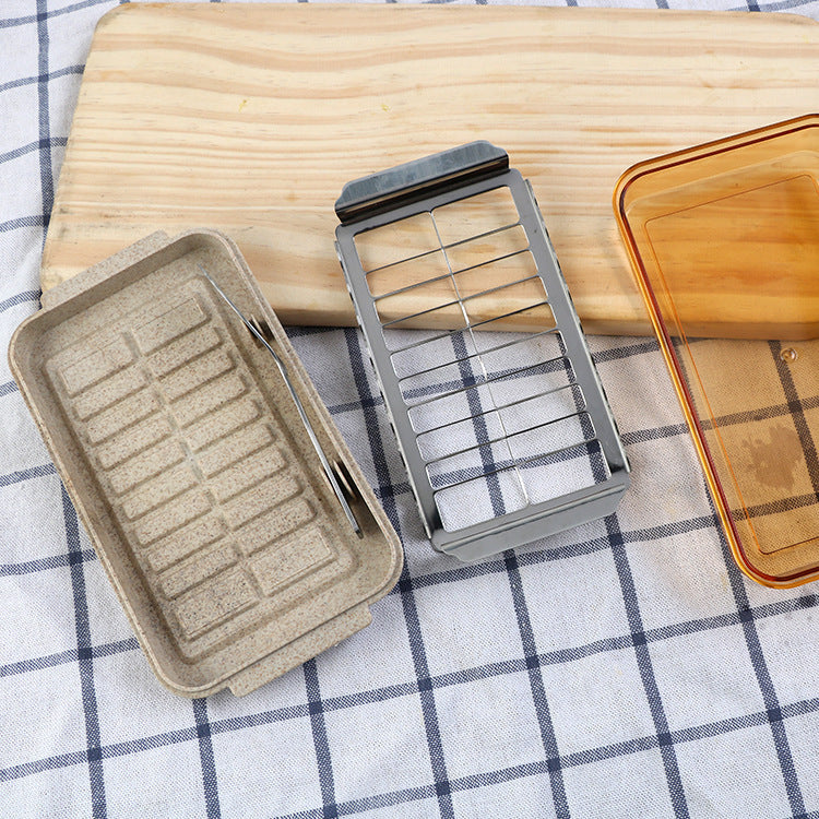 Butter Cutter Butter Preservation Box Cheese Square Storage Pi-Mart