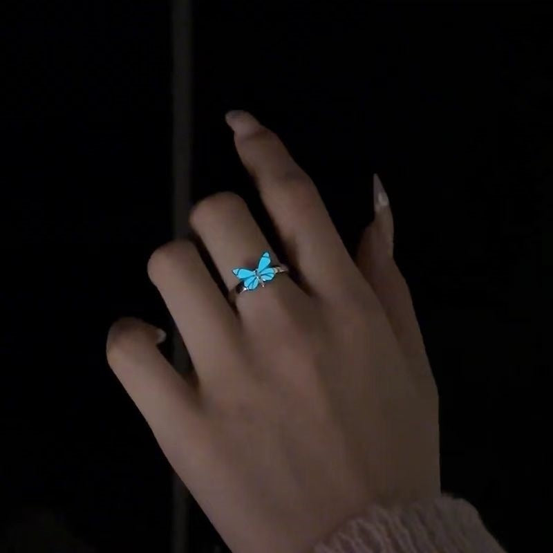 New Blue Color Luminous Smart Ring Pi-Mart