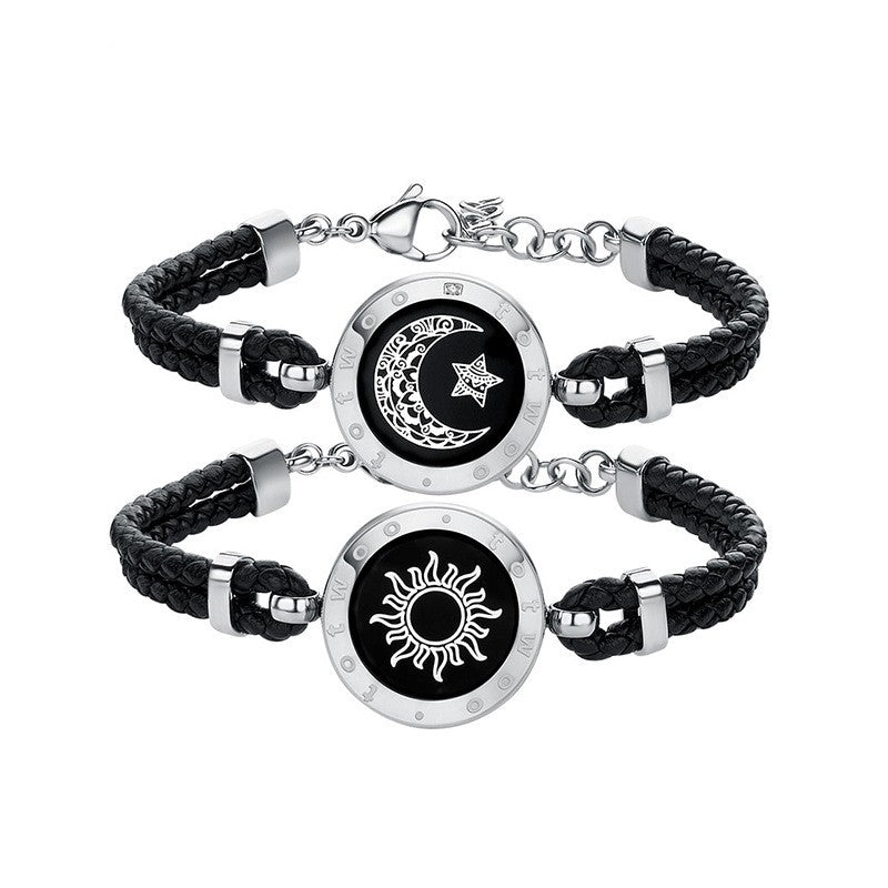 Sun-Moon Smart Sensing Couple Bracelet Pi-Mart
