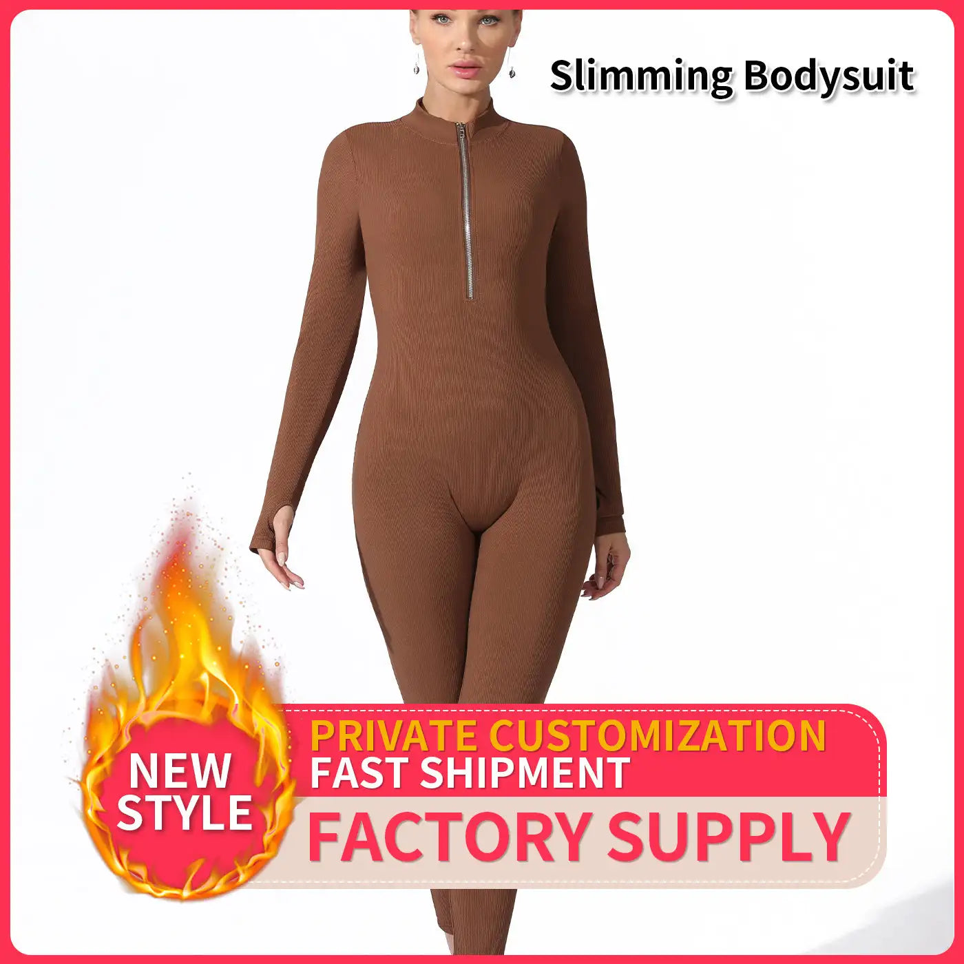Women's Fashion Simple Solid Color Bodysuit - SJB-DIAMOND ELITES