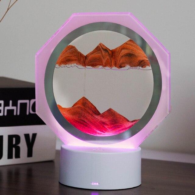 7 Colors USB Sandscape Table Lamp - SJB-DIAMOND ELITES