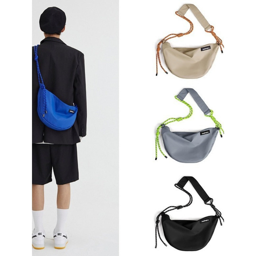 Shoulder crossbody bag unisex, large capacity student leisure crossbody bag, sports solid color small crossbody bag - SJB-DIAMOND ELITES