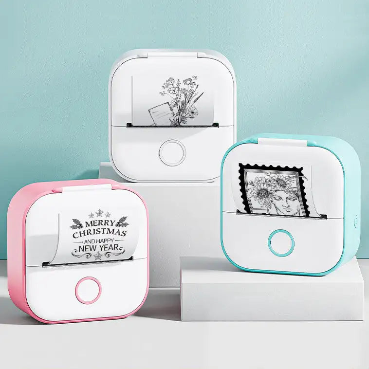 Portable Mini Printer for Students and Hobbyists, Bluetooth Thermal Label Printer - SJB-DIAMOND ELITES