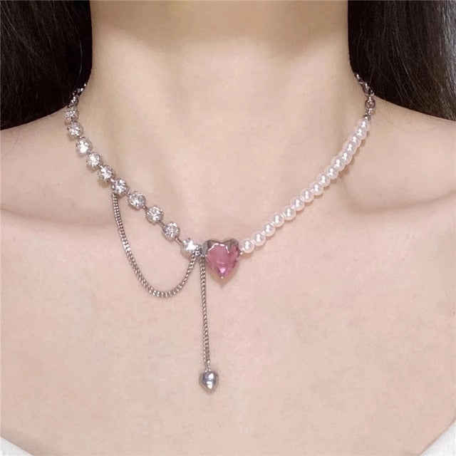 Aesthetic Heart Necklace - SJB-DIAMOND ELITES