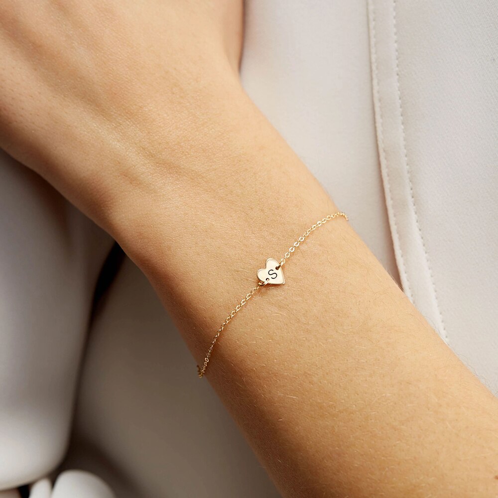 Engrave Artistic Font Alphabet Bracelet Pi-Mart