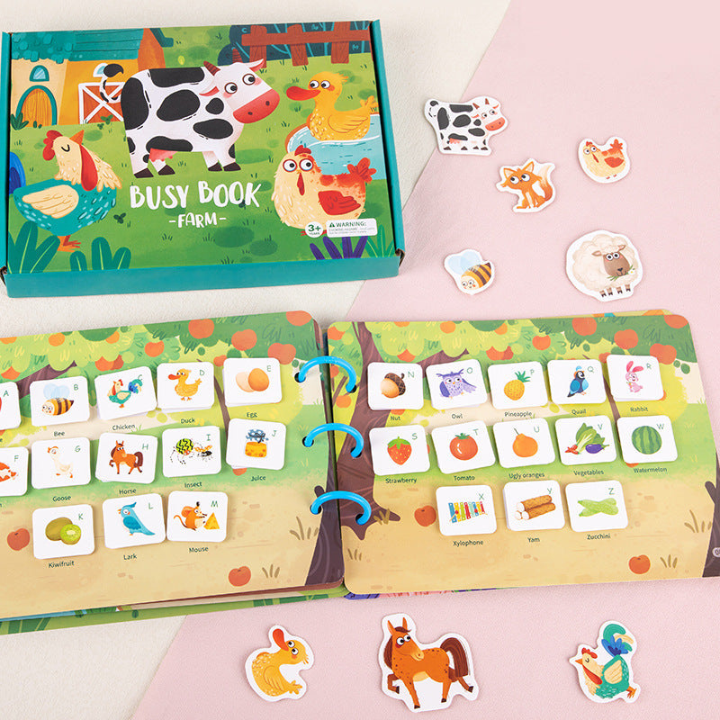 Children's Busy Book Educational Toys Repeated Paste Pi-Mart