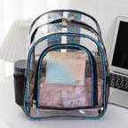 PVC transparent backpack, travel goods multi-layer storage waterproof backpack purse, Transparent backpack purse - SJB-DIAMOND ELITES