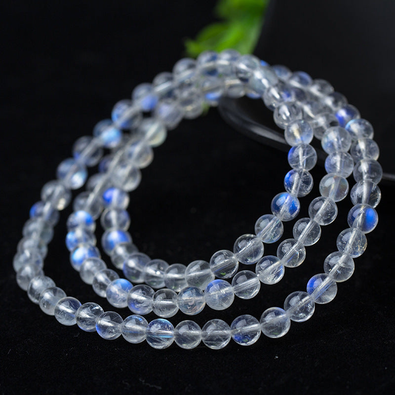 Blue Moonstone Near Body Three Rings Bracelet Pi-Mart