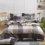 Simple Cotton Sanding Four-piece Set Thickening Small Bed Quilt Cover Pi-Mart