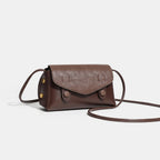 Elegant Coffee Small Square Bag – Versatile Autumn and Winter Messenger Bag for Women