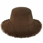 Frayed Bucket Hat - Wide Brim Cotton - UPF 50+ Sun Protection - One Size