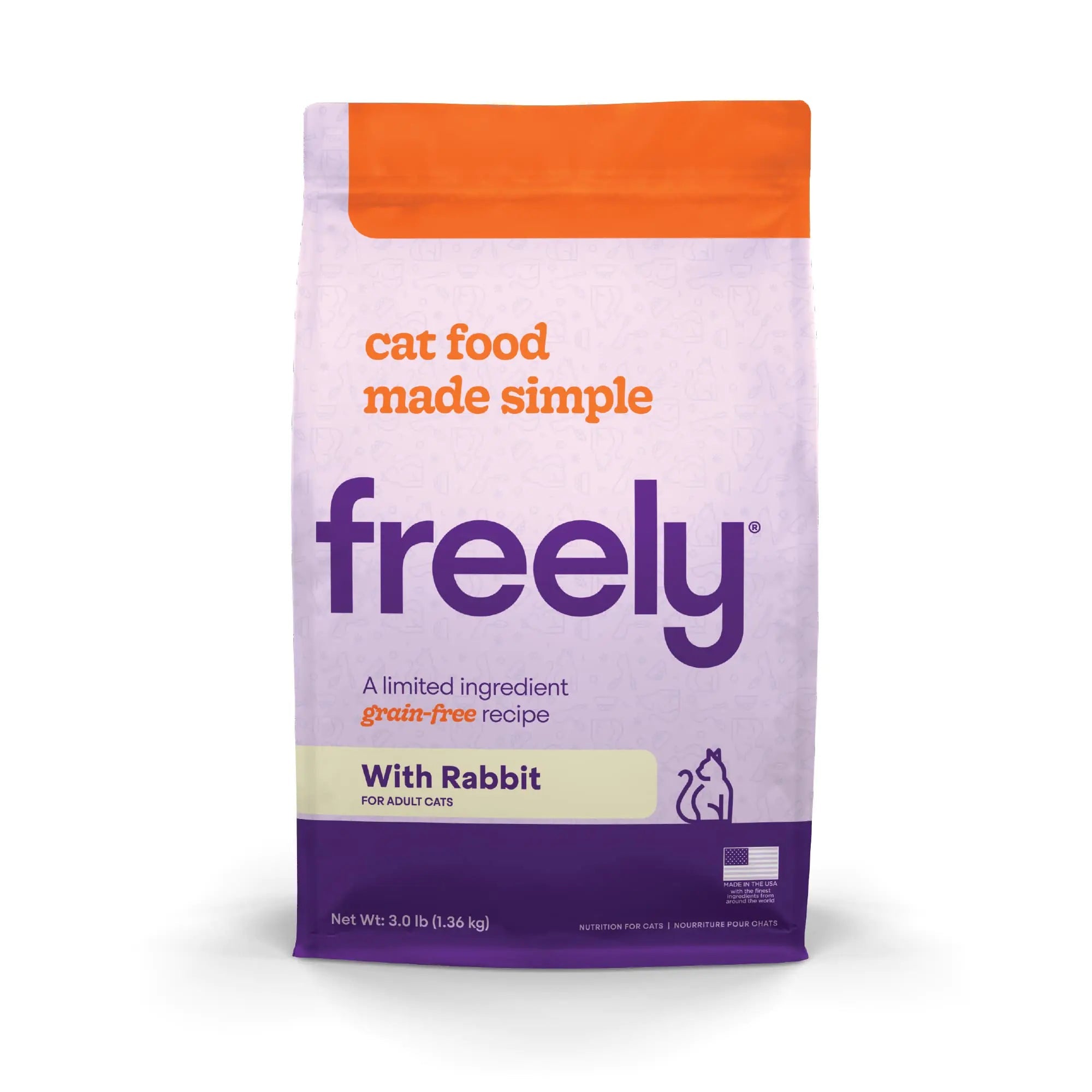 Freely Limited Ingredient Diet Natural Cat Food Grain Free Dry Cat Food Rabbit Recipe 3lb bag Lootquake LLC