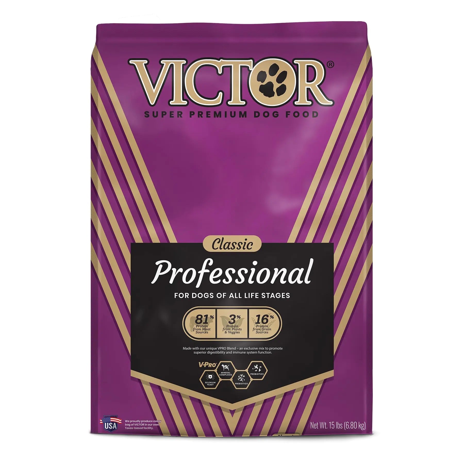 Victor Super Premium Dog Food – Professional Dry Dog Food – Super Premium Dog Food with 26% Protein Gluten Free - for High Energy and Active Dogs & Puppies 15lbs Lootquake LLC