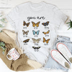 Bible Verses Butterflies Tee Peachy Sunday