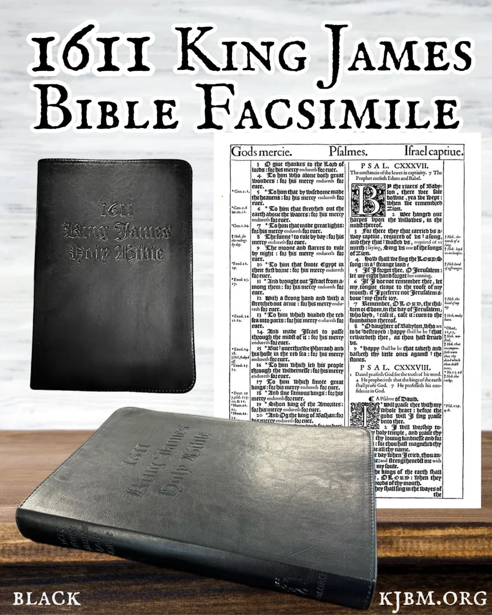 1611 King James Bible - Black KingdomWear