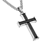 Black Iron Cross Necklace KingdomWear