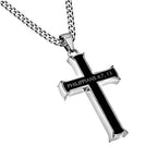 Black Iron Cross Necklace KingdomWear