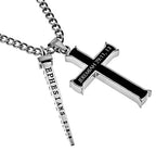 Black Cross Nail Necklace KingdomWear
