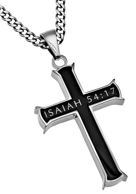 Black Iron Cross Necklace KingdomWear