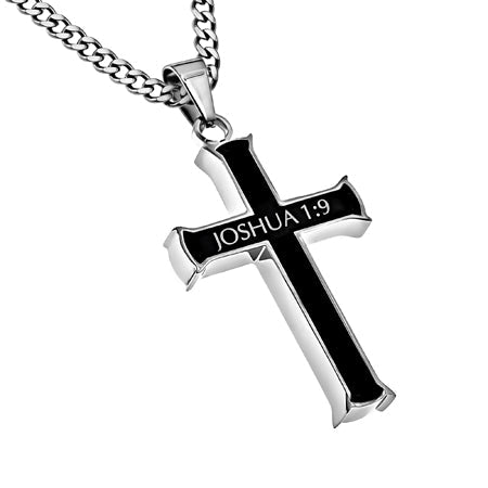 Black Iron Cross Necklace KingdomWear
