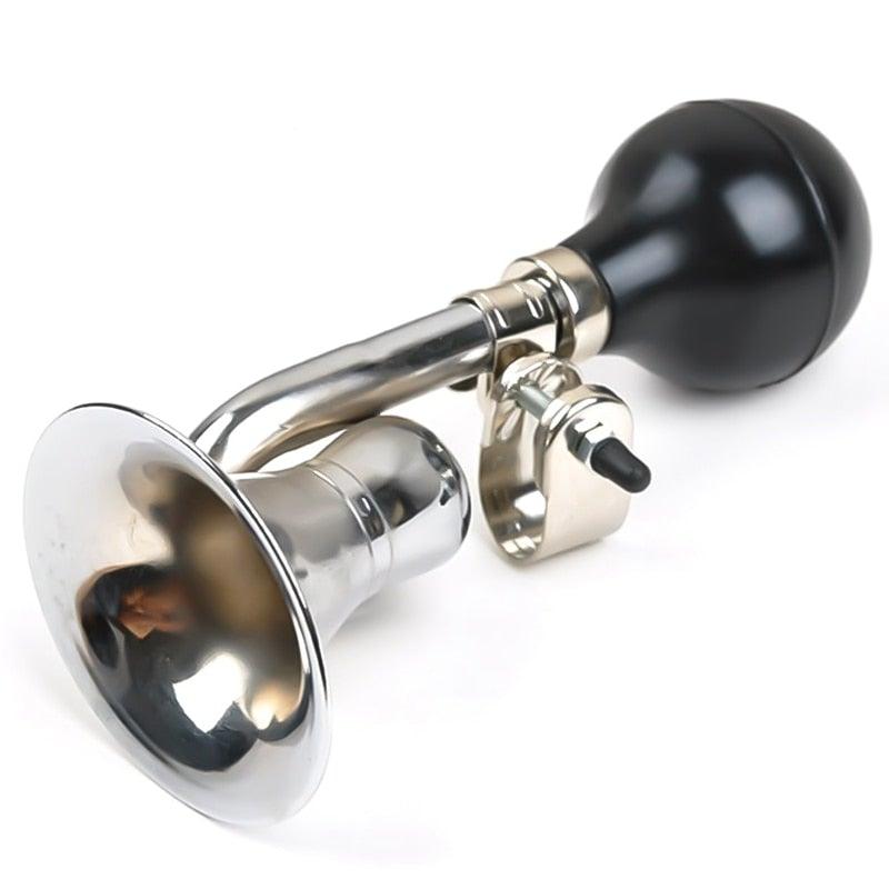 Bicycle Air Horn Safety Bell Ring Handlebar Bicycle Accessories Mountain Road Bike Cycling Loud Bells Alloy Trumpet Honking Bike Horn For Adults Classic Bugle Horn Metal Squeeze Horn For Golf Cart Fits All Bicycle Handle Bar Loud Sounds Stevvex