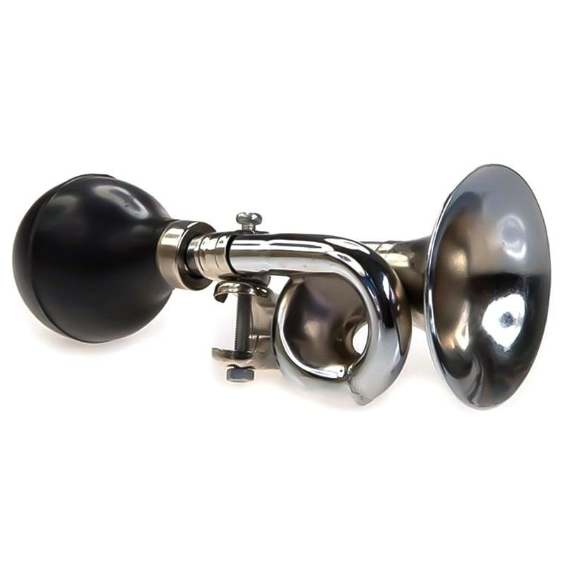Bicycle Air Horn Safety Bell Ring Handlebar Bicycle Accessories Mountain Road Bike Cycling Loud Bells Alloy Trumpet Honking Bike Horn For Adults Classic Bugle Horn Metal Squeeze Horn For Golf Cart Fits All Bicycle Handle Bar Loud Sounds Stevvex