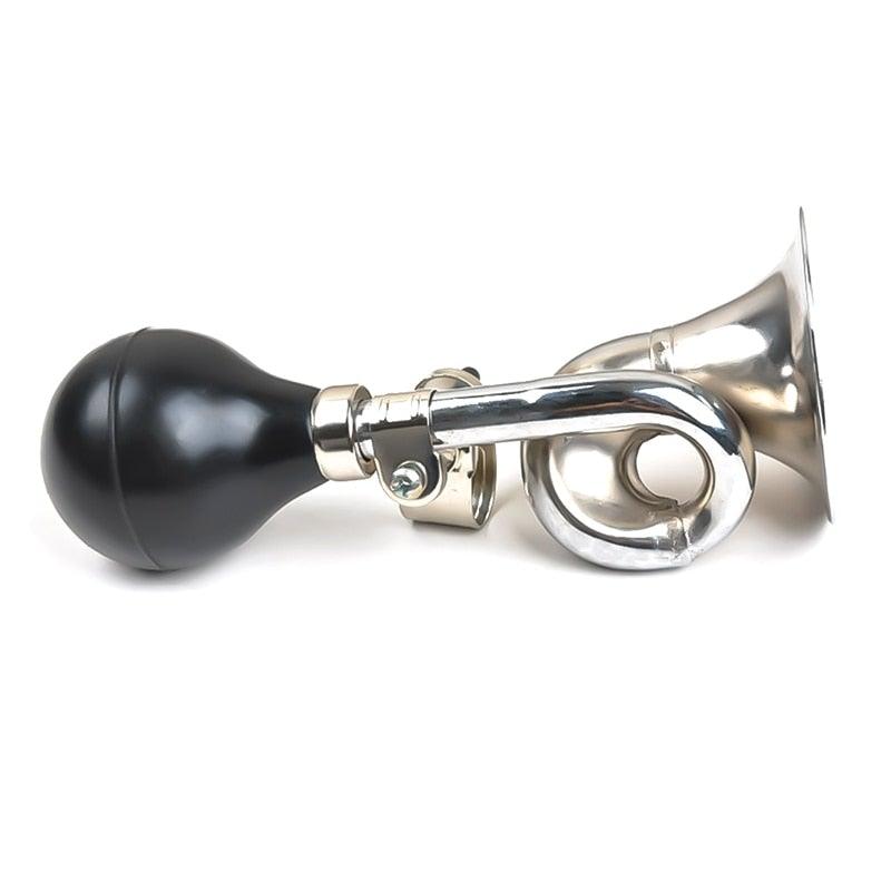 Bicycle Air Horn Safety Bell Ring Handlebar Bicycle Accessories Mountain Road Bike Cycling Loud Bells Alloy Trumpet Honking Bike Horn For Adults Classic Bugle Horn Metal Squeeze Horn For Golf Cart Fits All Bicycle Handle Bar Loud Sounds Stevvex