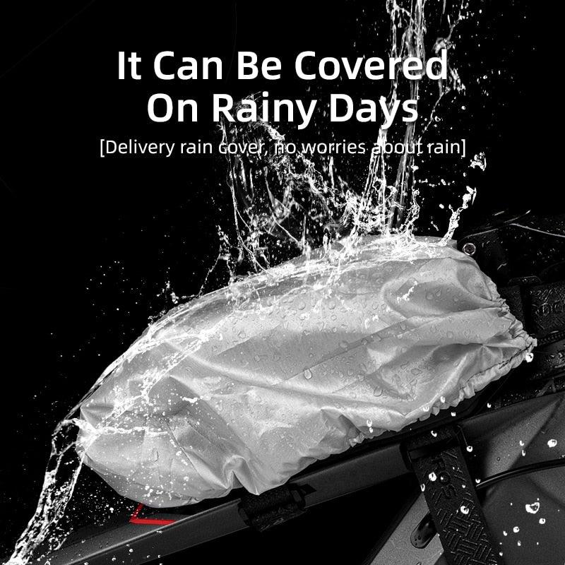 Bicycle Bag Rain cover Bike Phone Holder Bag Waterproof Biycle Basket 4-6.5' Front Phone Bag Moto Bicycle AccessoriesBike Top Tube Bag Bicycle Front Frame Bag Waterproof Bike Pouch Pack Bike Phone Bag Cycling Accessories Pouch For Mountain Road Bike Stevvex