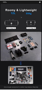 Bicycle Bag Waterproof Big Capacity Handlebar Bag 2 Piece Front Tube Cycling Bag  Bike Accessories Bike Bag Waterproof Bike Handlebar Bag Bicycle For Sport Bicycle Cycling Accessories