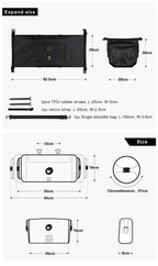 Bicycle Bag Waterproof Big Capacity Handlebar Bag 2 Piece Front Tube Cycling Bag  Bike Accessories Bike Bag Waterproof Bike Handlebar Bag Bicycle For Sport Bicycle Cycling Accessories