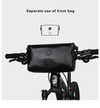 Bicycle Bag Waterproof Big Capacity Handlebar Bag 2 Piece Front Tube Cycling Bag  Bike Accessories Bike Bag Waterproof Bike Handlebar Bag Bicycle For Sport Bicycle Cycling Accessories