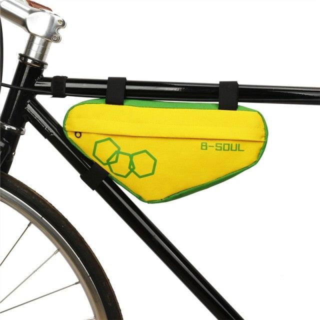 Bicycle Bag Waterproof Bike Triangle Bag Storage Mobile Phone Cycling Bag Bike Tube Pouch Holder Accessories Bike Frame Storage Bag Water Resistant Cycling Handlebar Top Tube Bag Under Seat Pouch Strap-On Adjustable Install Position Stevvex