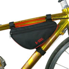 Bicycle Bag Waterproof Bike Triangle Bag Storage Mobile Phone Cycling Bag Bike Tube Pouch Holder Accessories Bike Frame Storage Bag Water Resistant Cycling Handlebar Top Tube Bag Under Seat Pouch Strap-On Adjustable Install Position Stevvex