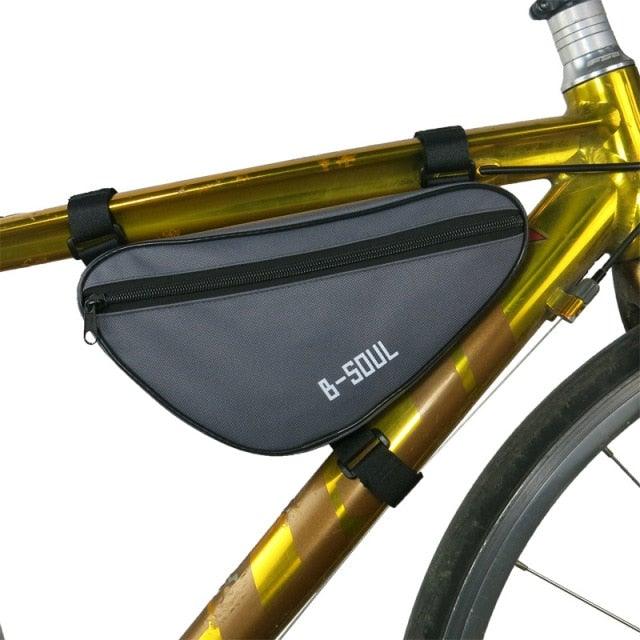 Bicycle Bag Waterproof Bike Triangle Bag Storage Mobile Phone Cycling Bag Bike Tube Pouch Holder Accessories Bike Frame Storage Bag Water Resistant Cycling Handlebar Top Tube Bag Under Seat Pouch Strap-On Adjustable Install Position Stevvex