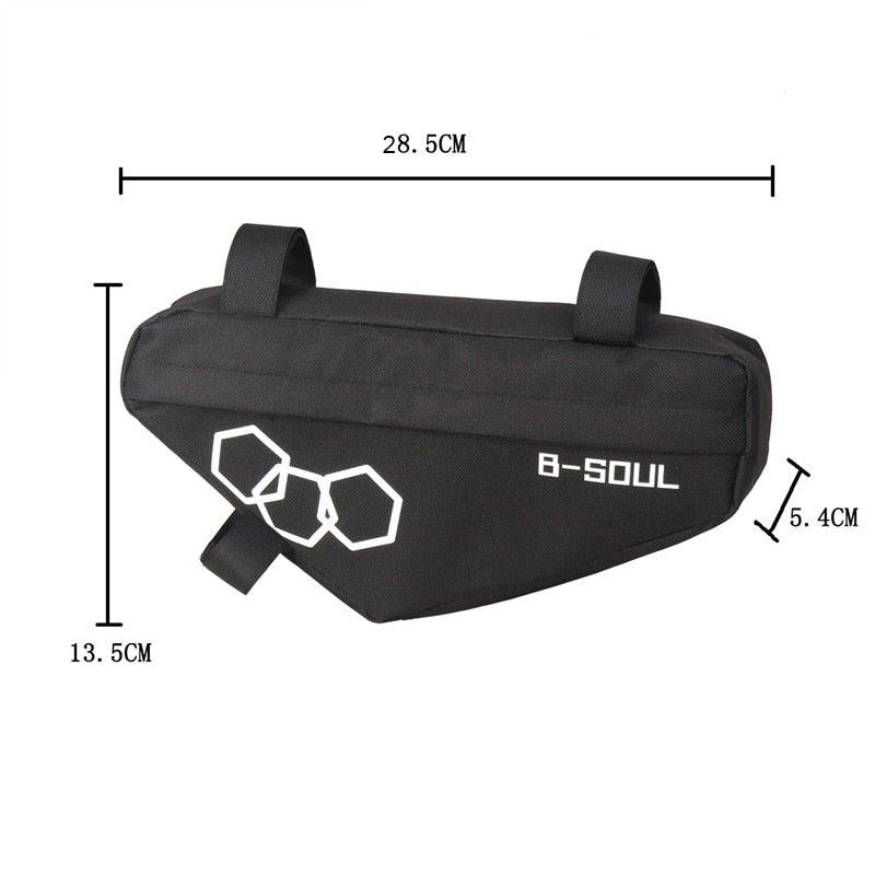 Bicycle Bag Waterproof Bike Triangle Bag Storage Mobile Phone Cycling Bag Bike Tube Pouch Holder Accessories Bike Frame Storage Bag Water Resistant Cycling Handlebar Top Tube Bag Under Seat Pouch Strap-On Adjustable Install Position Stevvex