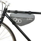 Bicycle Bag Waterproof Bike Triangle Bag Storage Mobile Phone Cycling Bag Bike Tube Pouch Holder Accessories Bike Frame Storage Bag Water Resistant Cycling Handlebar Top Tube Bag Under Seat Pouch Strap-On Adjustable Install Position Stevvex
