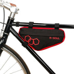 Bicycle Bag Waterproof Bike Triangle Bag Storage Mobile Phone Cycling Bag Bike Tube Pouch Holder Accessories Bike Frame Storage Bag Water Resistant Cycling Handlebar Top Tube Bag Under Seat Pouch Strap-On Adjustable Install Position Stevvex