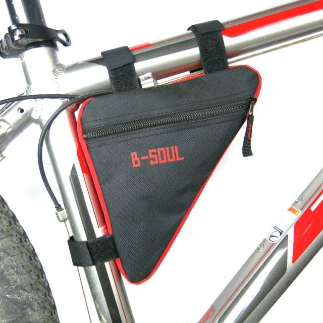 Bicycle Bag Waterproof Bike Triangle Bag Storage Mobile Phone Cycling Bag Bike Tube Pouch Holder Accessories Bike Frame Storage Bag Water Resistant Cycling Handlebar Top Tube Bag Under Seat Pouch Strap-On Adjustable Install Position Stevvex