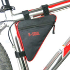 Bicycle Bag Waterproof Bike Triangle Bag Storage Mobile Phone Cycling Bag Bike Tube Pouch Holder Accessories Bike Frame Storage Bag Water Resistant Cycling Handlebar Top Tube Bag Under Seat Pouch Strap-On Adjustable Install Position Stevvex