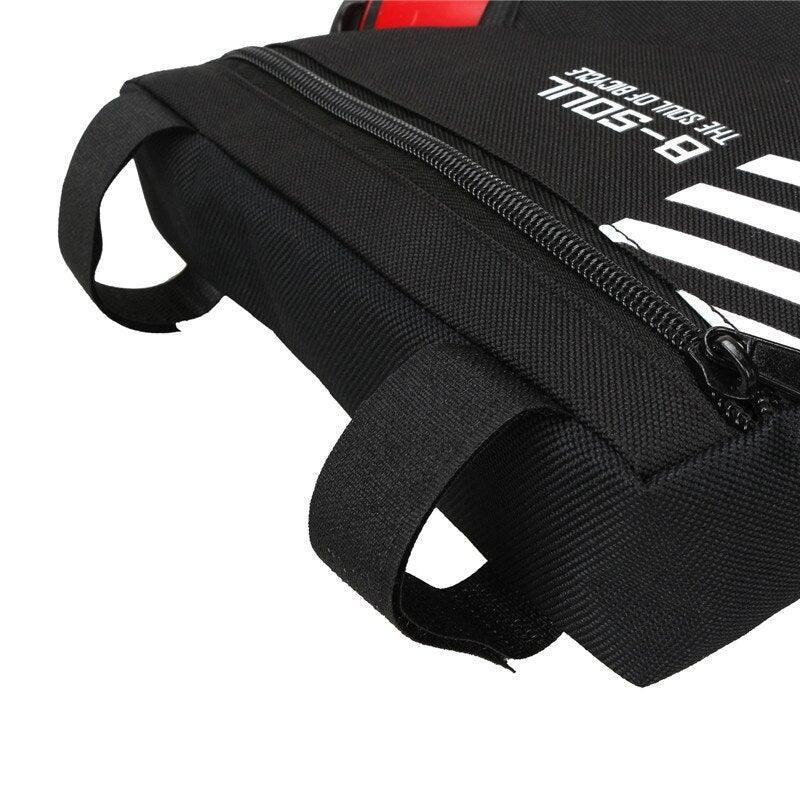 Bicycle Bag Waterproof Bike Triangle Bag Storage Mobile Phone Cycling Bag Bike Tube Pouch Holder Accessories Bike Frame Storage Bag Water Resistant Cycling Handlebar Top Tube Bag Under Seat Pouch Strap-On Adjustable Install Position Stevvex