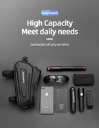 Bicycle Bag Waterproof Touch Screen Cycling Bag Top Front Tube Frame Road Bike Bag 6.5 Phone Case Bike Accessories Bike Phone Top Tube Bag Bicycle Front Frame Storage Bag Cell Phone Mount Holder Bag Case With Touch Screen Waterproof