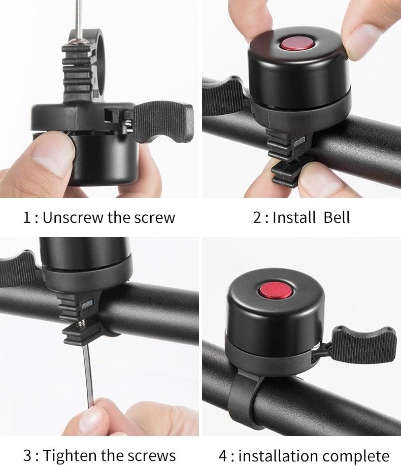 Bicycle Bell Ordinary Classical Handlebar Bell Ring Cycling Bike Bike Bell Sound Road Bike Horn Bicycle Accessories All Metal Body Loud Decent Tone Bicycle Ring Bell For Adults And Kids Stevvex